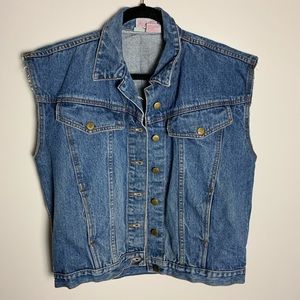 Vintage Jay Jacobs jean vest denim jacket 80’s 90s Y2K